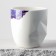 Ceramic mug "marble", white-blue, 350 ml, white color