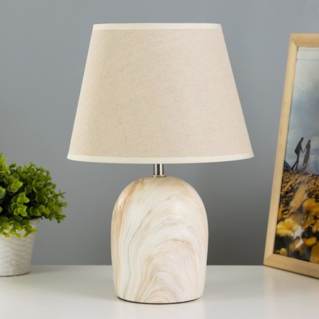 Woodland table lamp E14 40W white-brown 23x23x35 cm Risalux