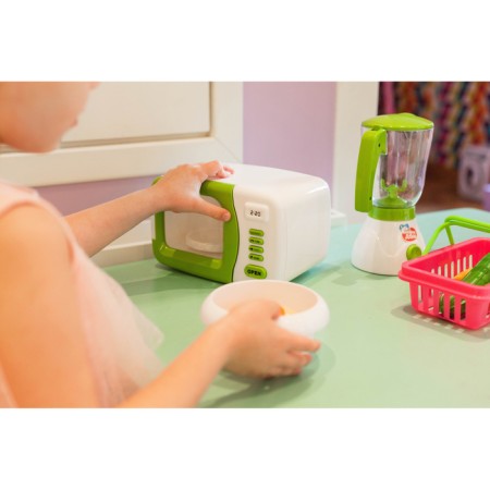 Microwave oven "mini-house", light, stand rotates-2