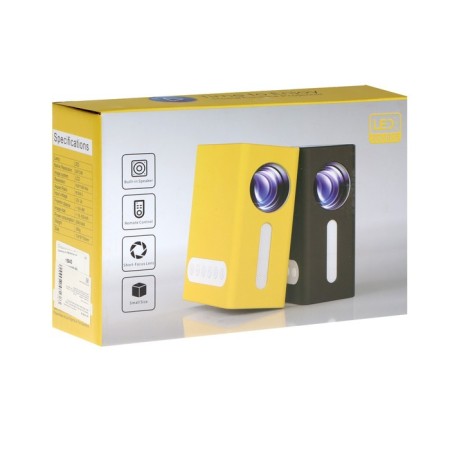Projector Unic T300, 800 LM, 1920x1080, 800: 1, lamp resource: 30,000 hours, USB, HDMI, yellow-7