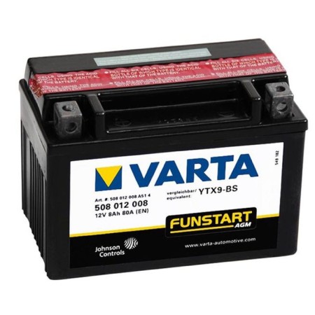 Battery VARTA 8 Ah Moto AGM 508 012 008 (YTX9-BS)