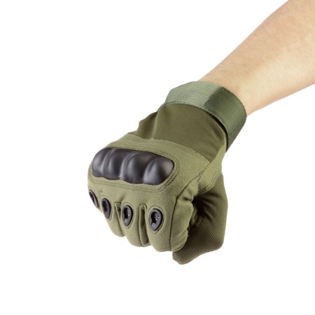 Tactical gloves "Storm Tactic", l extra fingers, mix, green-3