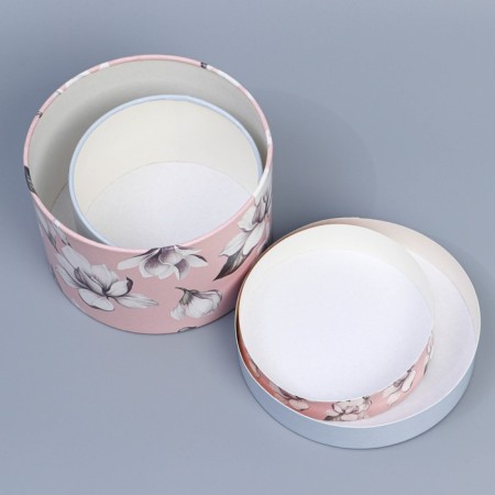 A set of hats 2 in 1, gift packaging, “Flowers”, 16 x 11.5, 13 x 9 cm-8