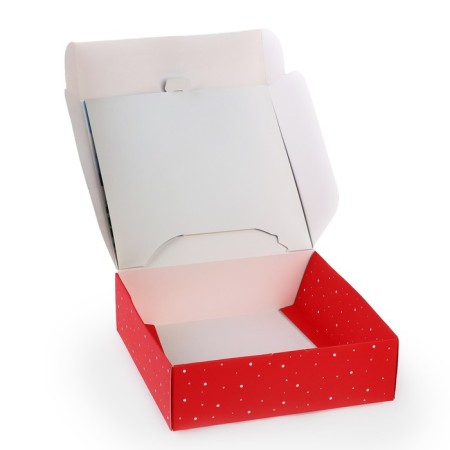 Box a gift New Year's folding "New Year's city", 16.5 × 16.5 × 5 cm-3