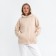 Hudy female minku: casual collection beige color, pr 42