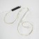 Girlynda "Horse tail" 10 threads 1 m, IP20, silver thread, 100 LED, warm white glow, 2 modes, AAH3