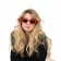 Sunglasses "OneSun", UV 400, pipe 14 cm, width 14.5 cm, lens 4 x 6.5 cm, red