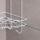 Bathroom shelf is an angular 3-tier “wave”, 24 × 24 × 64 cm, white color
