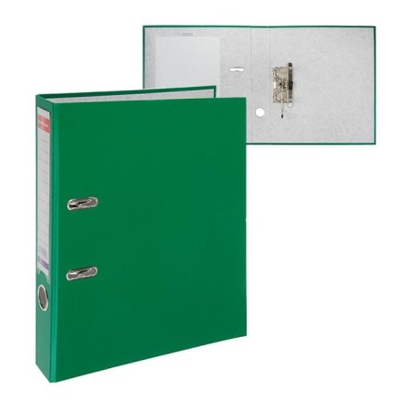 A4, 50 mm, Erichkrause Granite, collected, plastic pocket, green, 350 sheets folder, 350 sheets