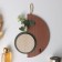 Hooks decorative wood "Abstraction. Half of the circle and circle" 1.5x19x23.5 cm