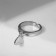 The ring "heart" is air, the color is silver, dimensionless