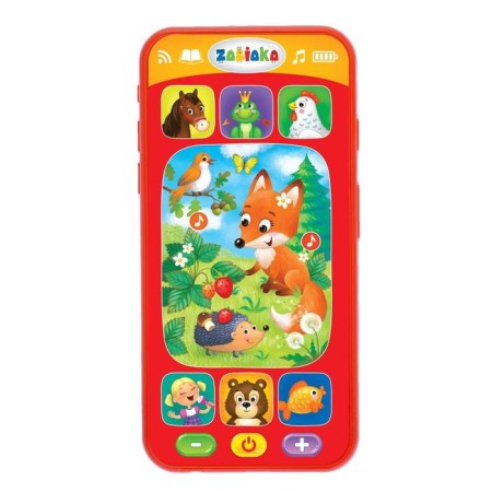 Musical telephone "Visiting Fox", sound effects, works from batteries-1