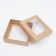 The box is folding, the lid is, with a window, craft, 15 x 15 x 5 cm