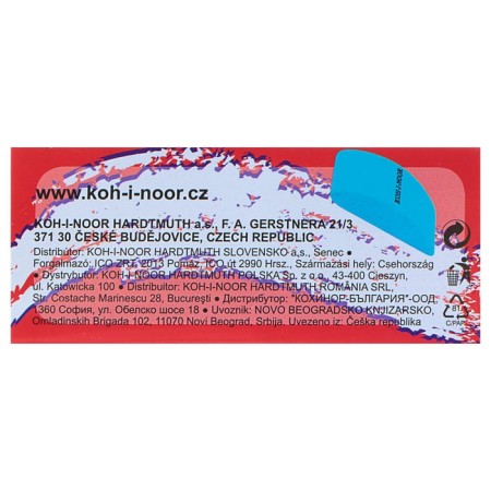 Lastik Koh-I-Noor 6225/18, plastic, color, mix-3