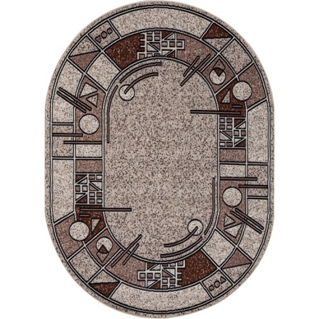 Oval Merinos Gavana carpet, size 180x250 cm, color Beige