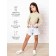 Top for a girl with long sleeves on Generation ties, height 152 cm, milk color