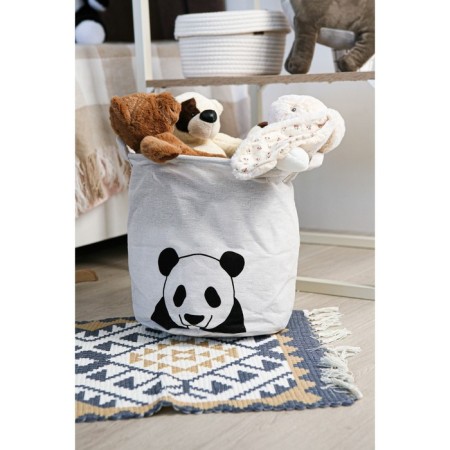Basket Winness Textile shares "Panda", 30 × 30 × 30 cm, white color-5