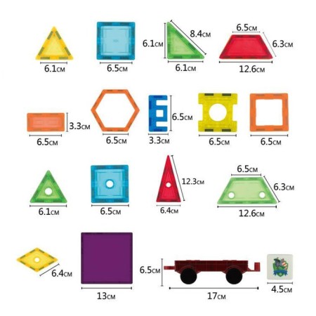 Magnetic designer "Magic Magnet", 70 parts-1