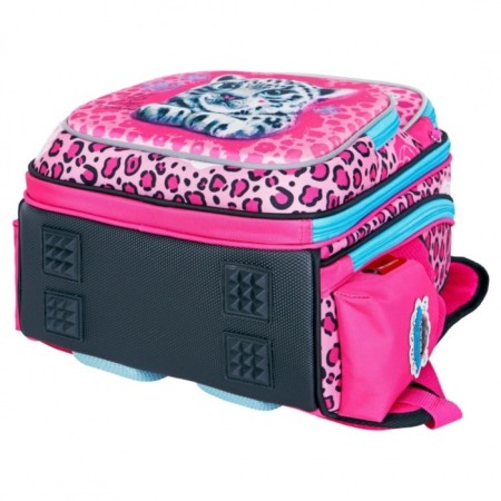 Frame backpack 35 x 28 x 15 cm, Across 178, filling: bag, pencil case, pink ACR22-178-5-6