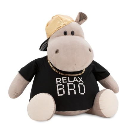 Soft toy "Hippo rapper", 50 cm