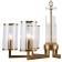Suspended chandelier VASE 6X14 40W, size 65.5x65.5x50-85 cm, bronze color