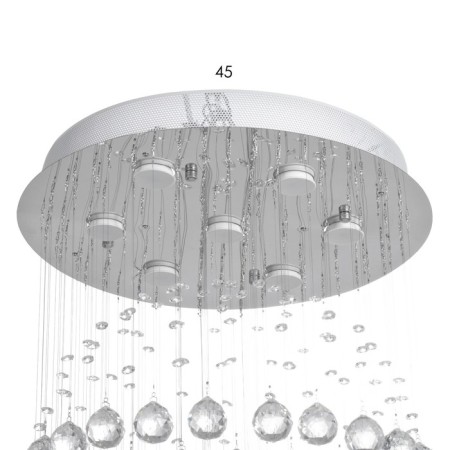 Lamp cascade "Adelisia" 7xled chrome 55x55x93cm Bayerlux-4