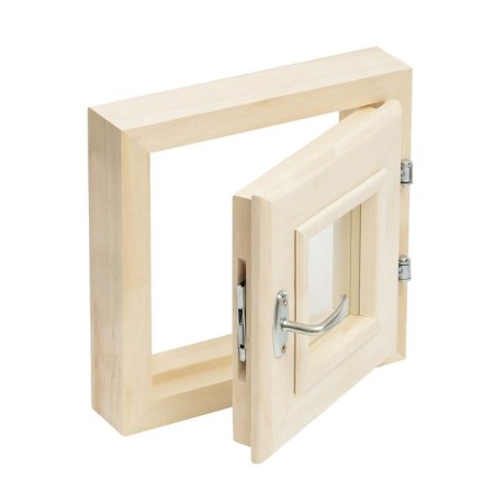 Window, 30 × 30cm, double glass of linden-3