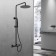 The shower system Vincea Vogue VSFS-1V1TMB, thermostat, tropical shower, shower, black 100139