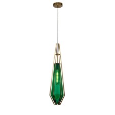Suspension Indigo lamp, 11012/A/1P Green. 1x60W, E27, 160x160x665/2140 mm, green color