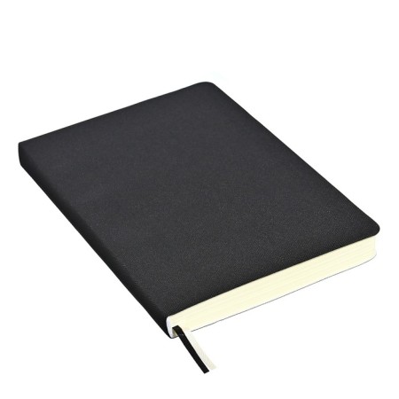Dated diary 2024 A5 176 sheets, Devente.nobile, soft cover of artificial leather, lies, cream block 70 g/m2, black-1