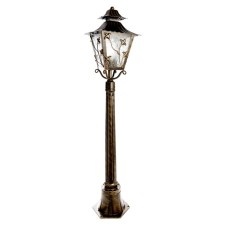 Sadovo-park lamp Feron PL636, IP44, E27, 60 W, 224x224x1130 mm, color black gold