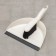 Brush-clutch with a scoop with an edge MALTA, beige color