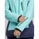 Ski jacket female winter, size 58, turquoise color