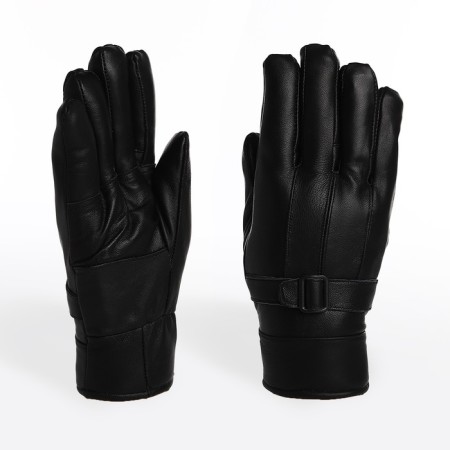 Male gloves, size 22, with insulation, black color