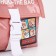 Youth bag with a zipper, pink color