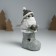 Souvenir Polystone Light "Vorostyki in a cap sits on the New Year's boot" Gray 7.6x9.5x15 cm 103258