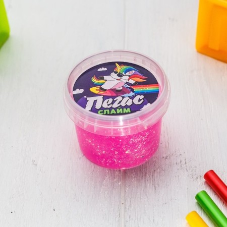 Slime "Pegasus" neon, pink 90 g