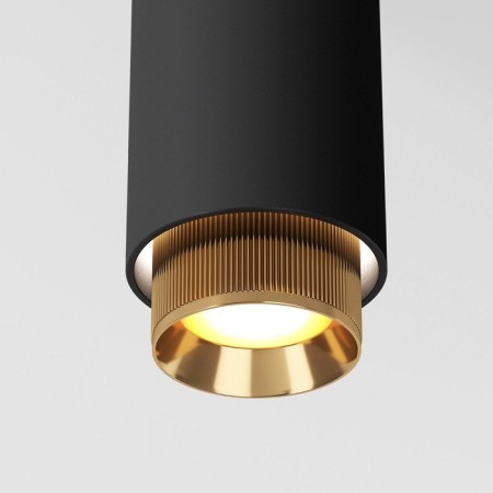 Elektrostandard track lamp, nubis, 60x60x1250 mm, 10W, GU10, black color, gold-1