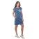 Relief dress, size 44, indigo color