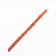 Collar leather reinforced with a kapron with a half-ring, 55 x 2.5 cm, Osh 27-53 cm, red