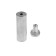 Remote holder for signs, 19x60 mm, color matte nickel, set 6 pcs.