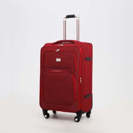 Small suitcase 24 "on lightning, code castle, with extension, red color