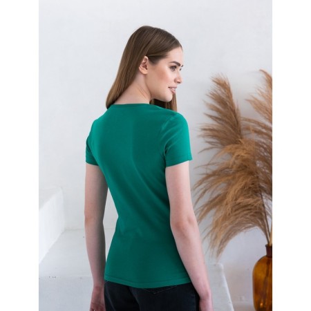 Female T -shirt, size 44, green color-4