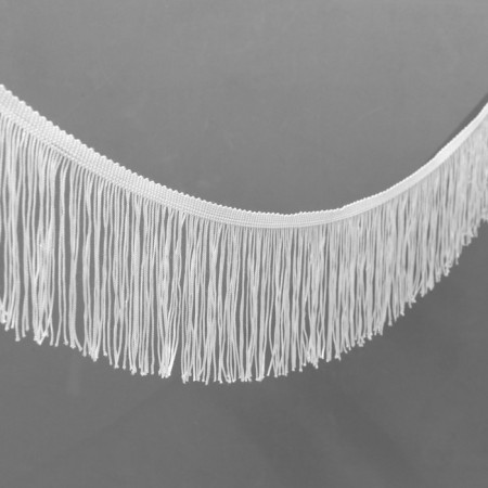 Decorative braid "Furger", 10 cm, 5 ± 0.5 m, white color
