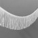 Decorative braid "Furger", 10 cm, 5 ± 0.5 m, white color