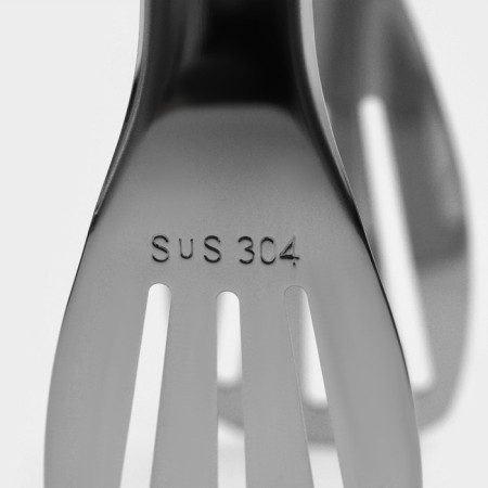 Forceps Chrome kitchen shares, 33 cm stainless steel, black color-4
