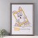 Photo frame Plastic "Babylon" 50x70 cm, blue-blue