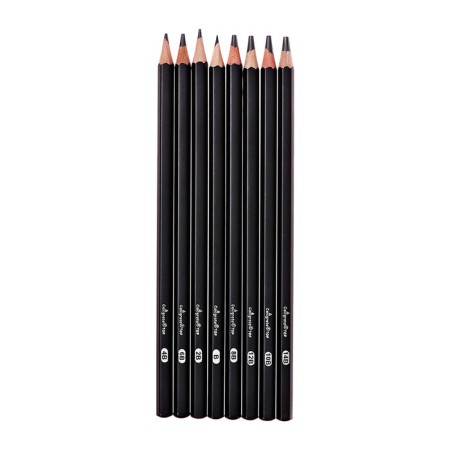 A set of pencils of chernographic 8 pieces (14V, 12V, 10V, 8V, 6V, 4V, 2V, c)