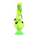 Bong, H-20.5 cm, "Skull", with a greenhouse, acrylic, green