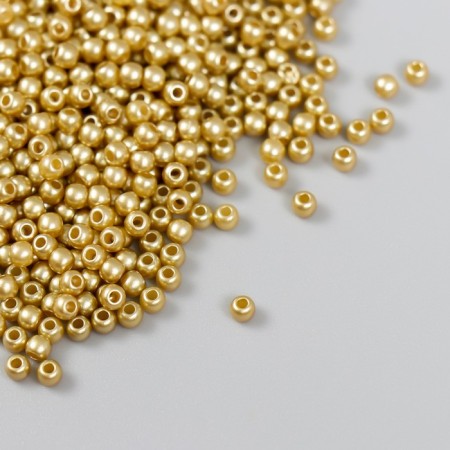 Set of beads "needlework" plastic, diameter 3 mm, gold